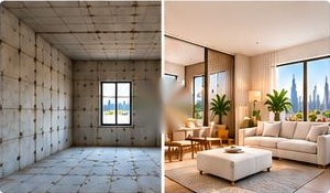Antes y después de la reforma de un inmueble
